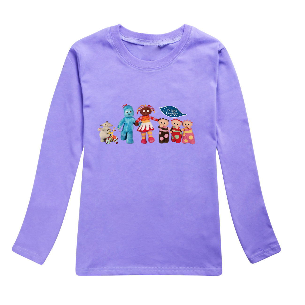 Baby Clothing Night - Camiseta infantil kawaii no jardim noturno,