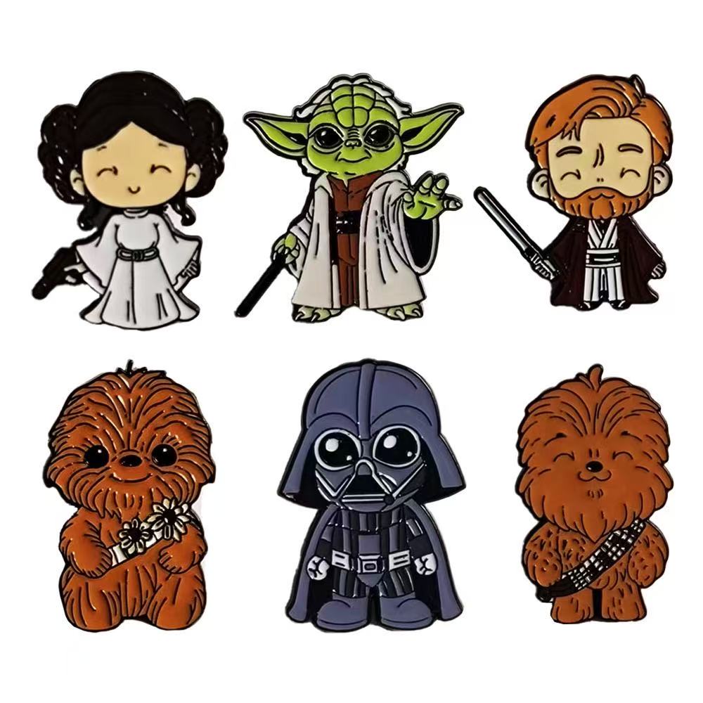Baby Yoda Clothing - Conjunto de 6 Broches Colecionáveis Star
