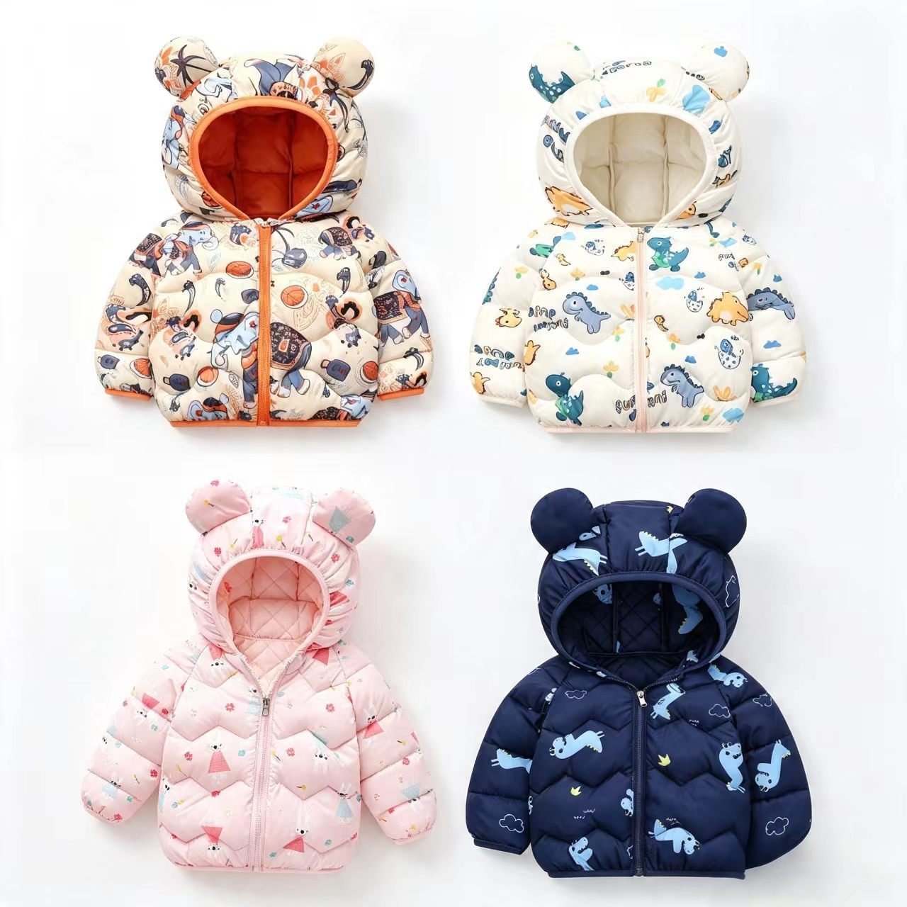 Baby Clothing Zip - Casaco Infantil Jaqueta de Desenho Animado