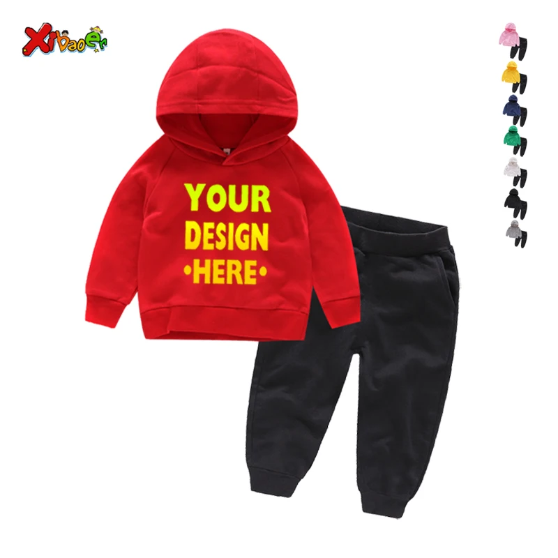 Crianças conjuntos de hoodies  - Baby Clothing Logo avaliação e preço