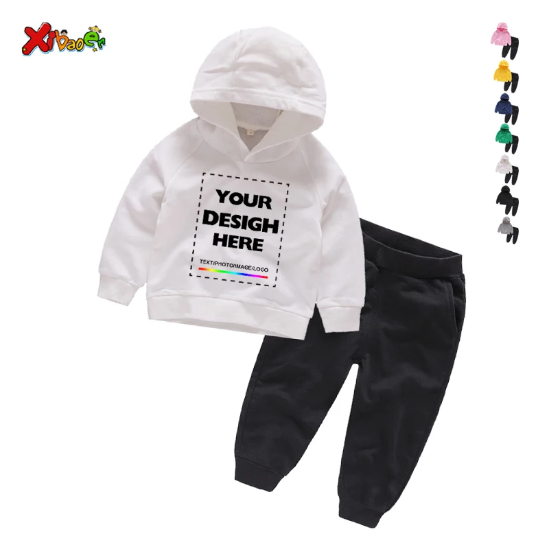 Crianças conjuntos de hoodies  - Baby Clothing Logo avaliação e preço