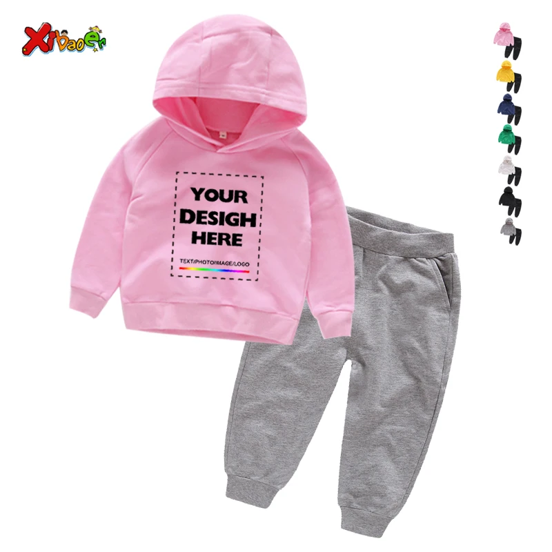 Crianças conjuntos de hoodies  - Baby Clothing Logo avaliação e preço