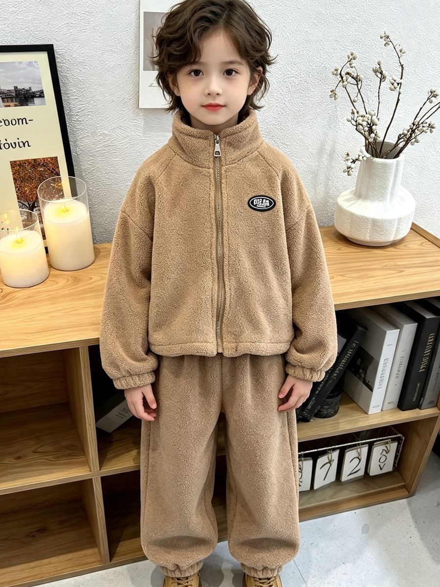 Conjuntos de Lã de Cordeiro pa - Baby Clothing Zip avaliação e preço