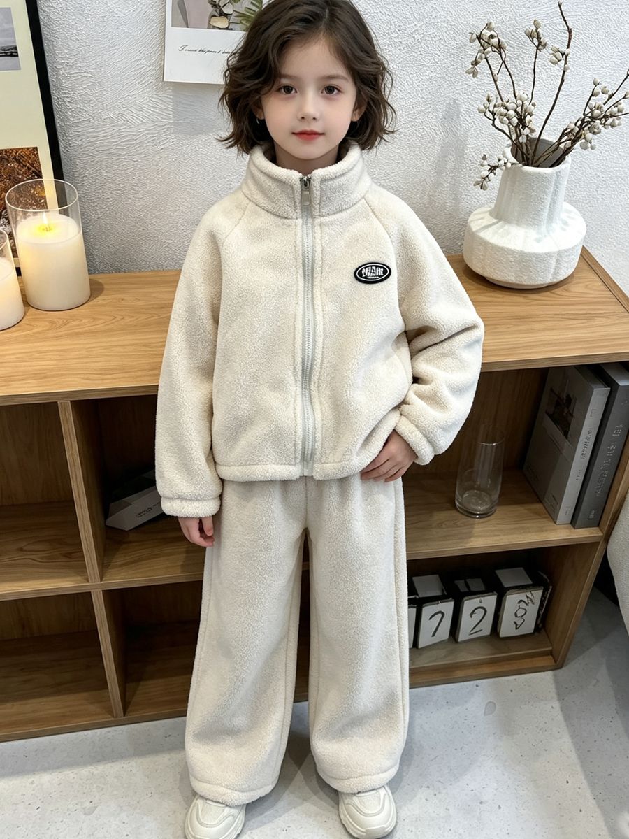 Conjuntos de Lã de Cordeiro pa - Baby Clothing Zip avaliação e preço