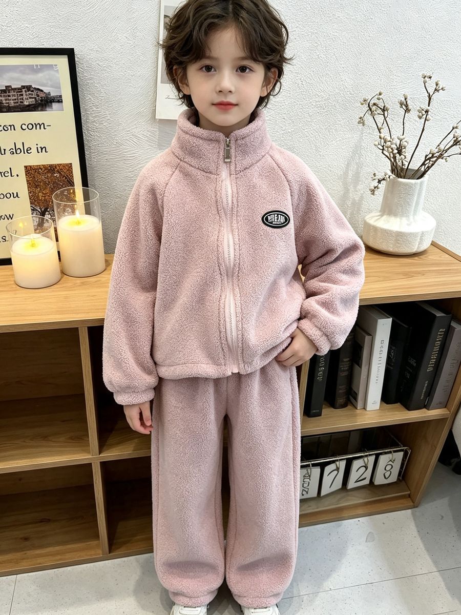 Conjuntos de Lã de Cordeiro pa - Baby Clothing Zip avaliação e preço